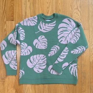 ASOS Design Tropical Print Sweater Size M